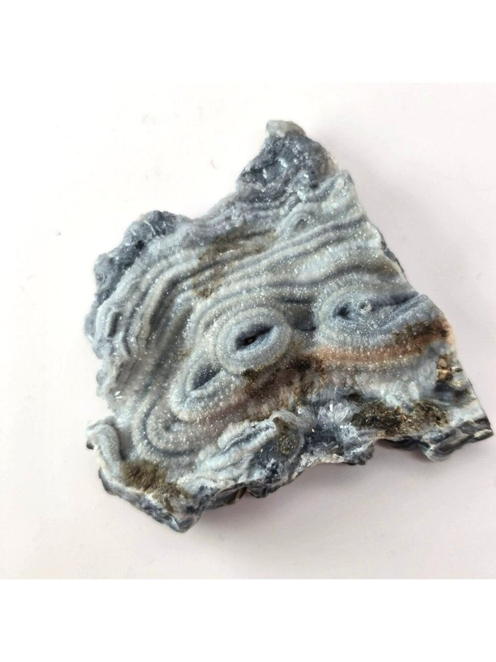 Chalcedony With Druzy Crystal Specimen Collectors Natural Display Stone JH5008